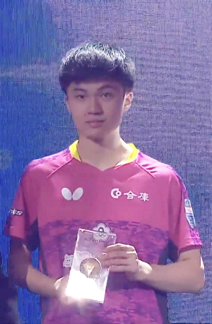 合庫桌球選手林昀儒T2鑽石聯賽奪冠